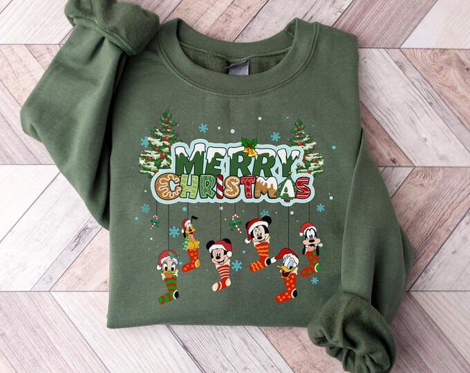 Mickey & Friends Merry Christmas Party Shirt, Disney Xmas Shirt, Mickey’s Very Merry Christmas Party Tee, Disneyland Xmas Family Holiday Tee