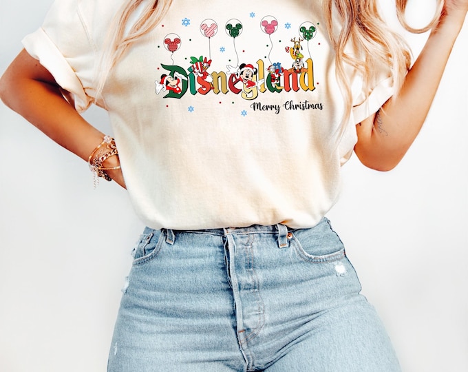 Disneyland Mickey and Friends Christmas Shirt, Disney Christmas Shirt, Christmas Family Shirt, Christmas Gift, Disneyland Christmas Shirt