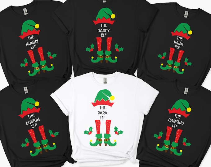 The Elf Shirt,Custom Elf Shirt,Christmas Elf Shirts,Matching Family Christmas Shirts,Funny Christmas Shirts 2025 Party Tee,Xmas shirt,Gifts
