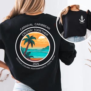 Custom Caribbean Cruise Shirt, Caribbean Cruise TShirt, Front Back Custom Family Cruise Shirts, Family Matching Cruise Shirt, Group Cruise