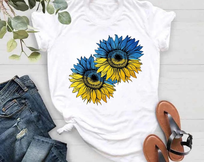 Distressed Sunflower Ukraine Shirt, Ukrainian Shirt, Support Ukraine T Shirt, Pray for Ukraine Shirt, Ukraine Freedom Shirt, Sunflower Tee