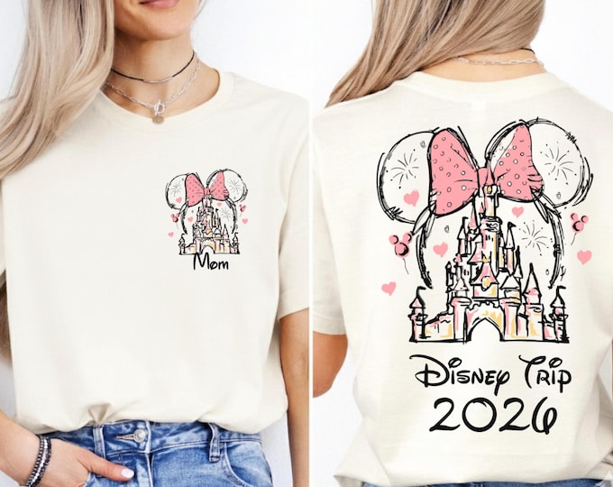Custom Disney Vacation 2026 family vacation 2026 Shirts, Disney Trip 2026 Shirt, Disneyland Shirts, Disney Couple Shirts, Disneyworld