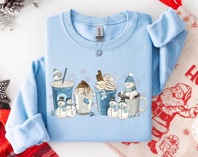 Winter Coffee Cups Sweatshirt, Winter Sweatshirt, Cozy Season Sweater, Winter Sweater, Winter Hoodie, Coffee Hoodie, Coffee Lover Shirt