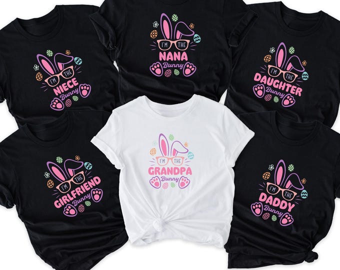 Happy Easter Custom Shirt, Cute Bunny Toddler T-Shirt, Easter Family Trip Shirt, Kids Easter Tee, Personalized Easter Shirt, Bunny Lover Tee