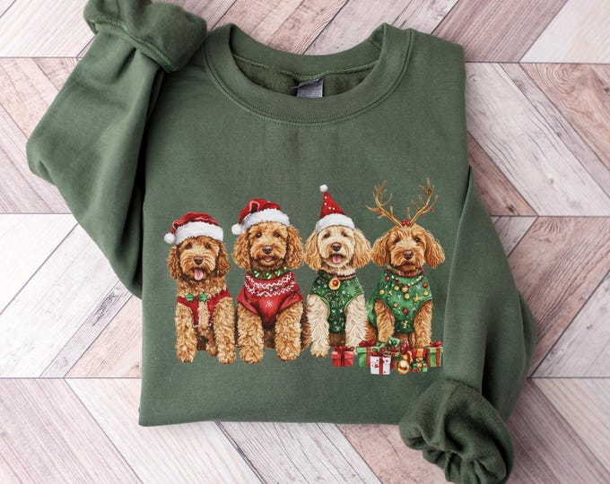 Toy Poodle Christmas Sweatshirt,Dog Christmas Shirt,Toy Poodle Mom Tshirt, Gift for Dog Lover, Holiday Sweater, New Year Shirt, Xmas Tee