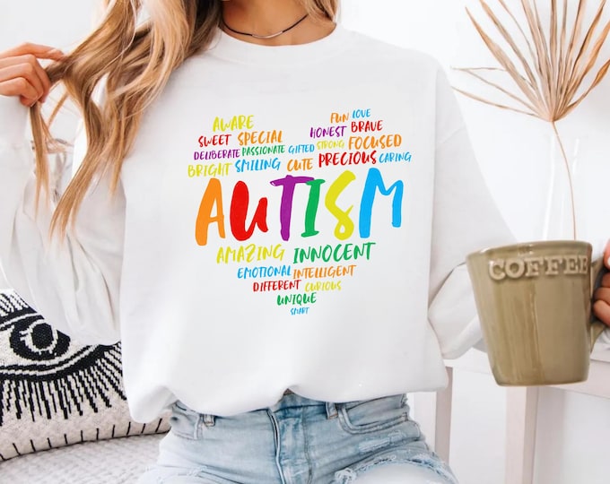 Autism Awareness Heart Shirt, Support & Advocate Tee, Puzzle Piece Pride Shirt, Acceptance Awareness Shirt, Autism Pride T-shirt
