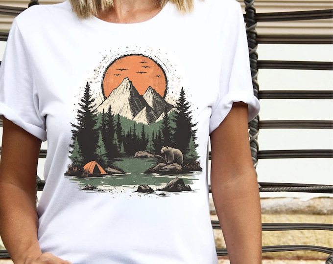 Vintage National Parks Shirt US National Park Gifts National Park Camping Gift Mountain Hiking Shirt Park Tee Outdoor Lover Adventure Shirt