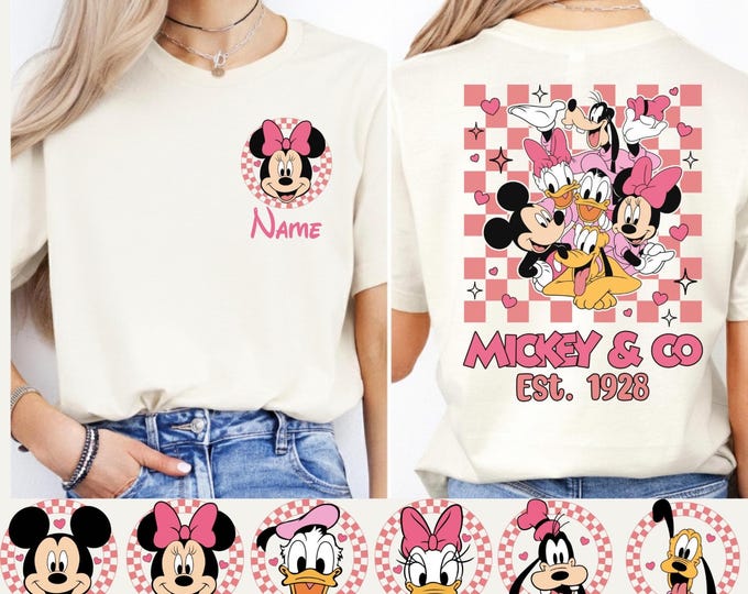 Mickey&Co Valentine's Shirt, Disney Valentine 2026 Sweatshirt, Disney Family Matching Hoodie, Mickey and Friends XOXO Tee