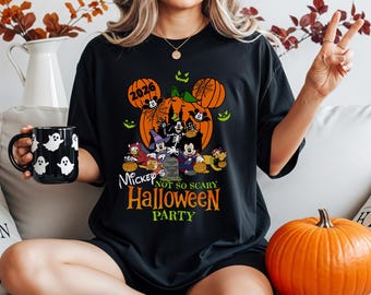 Disney Halloween 2026 Shirt, Mickey 2026 nicht so beängstigend Halloween Party Shirt, Disney Halloween Party Shirt, Halloween Familie passende Shirts