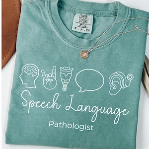 Speech Language Pathologist Shirt, Speech Therapist Shirt, Speech Language Shirt, SLP Nurse Shirt, SLP Shirt, Long Sleeve Comfort Colors Tee