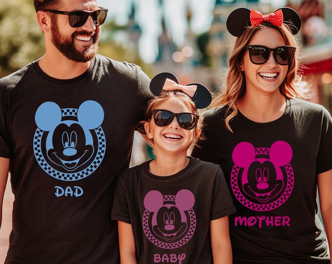 Custom Name Disney Family Trip 2026 Shirt, Mickey and Minnie Shirts, Disneyland Shirt, Disney Vacation Shirt, Fantasyland Shirt, Disneyworld