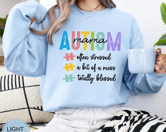 Autismus Mama Shirt, Frauen Autismus Shirt, Autismus Mama Geschenk Shirt, Autismus Bewusstsein Shirt, Autismus Mutter Held, Bewusstsein Autismus, Autismus Mutter Geschenk
