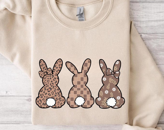Leopard Bunny Shirt, Easter Shirt, Leopard Easter Bunny Shirt For Woman, Toddler Easter Shirt, Easter Matching Shirt,Cute Easter Bunny Shirt