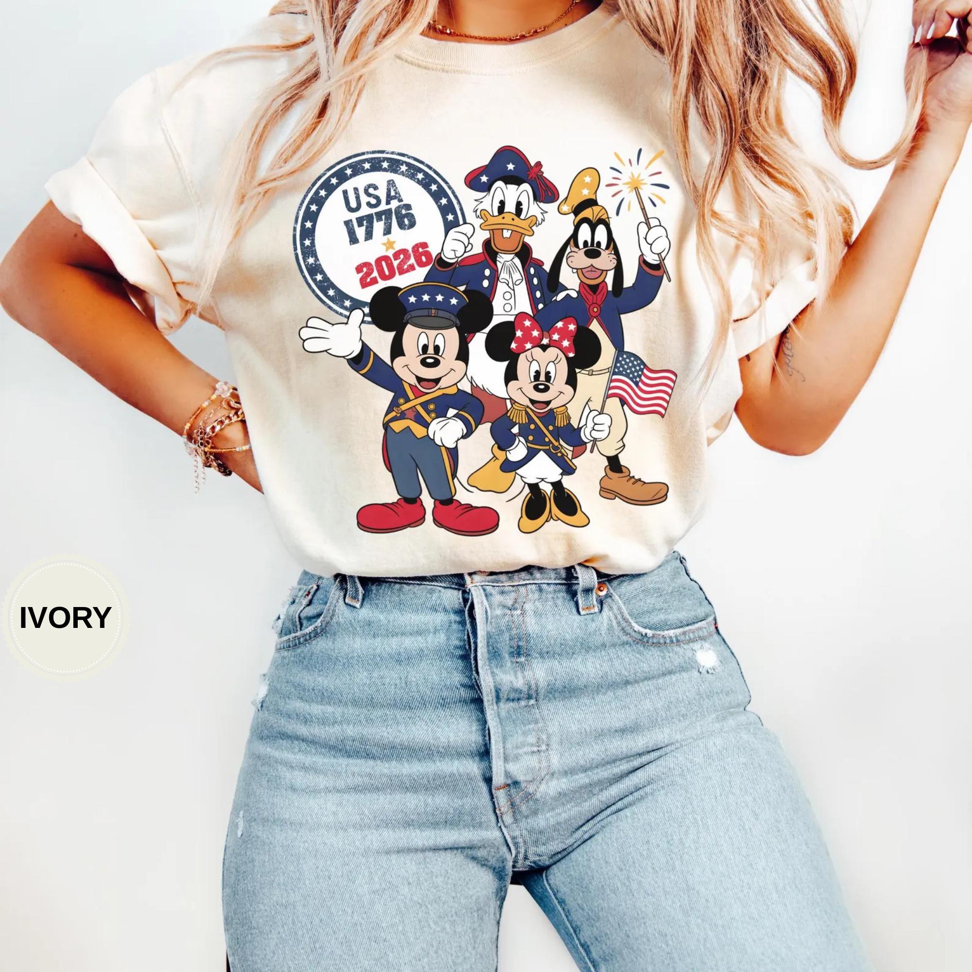 Mickey and Friends 4th July 2026 Shirt, Disney Independence Day