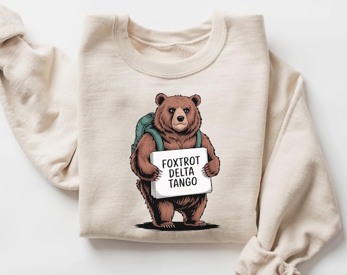 FDT Resist Bear Shirt, Foxtrot Delta Tango anti Trump t shirt, National Parks Shirt, National Forest Service shirts, subtle F trump tee