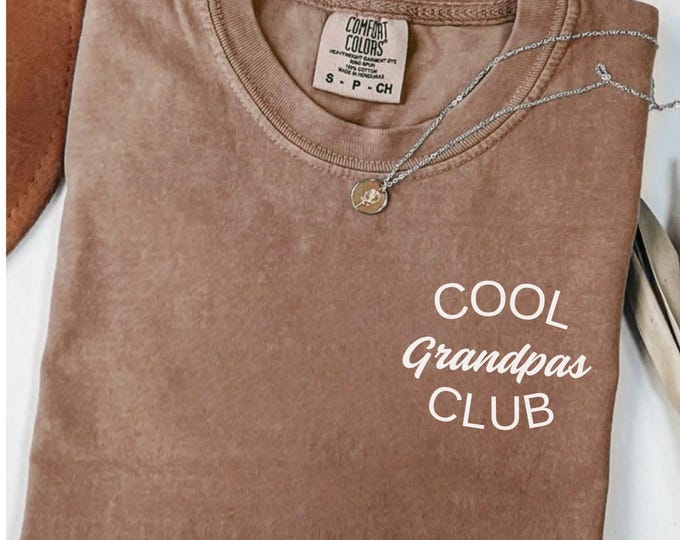 Comfort Colors® Cool Grandpas Club Shirt, Father's Day Shirt, Best Grandpa Shirt, Cool Grandpa Shirt, Gramps Shirt, Gift from Grandkids,