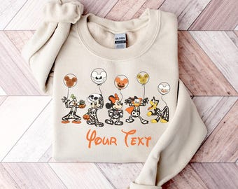 Custom Mickey And Friends Halloween Shirt, Custom Disney Family Matching Shirts, Disneyland Halloween Shirt, Disney Halloween Family Shirt