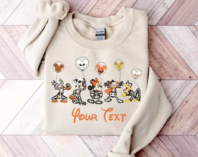 Custom Mickey And Friends Halloween Shirt, Custom Disney Family Matching Shirts, Disneyland Halloween Shirt, Disney Halloween Family Shirt