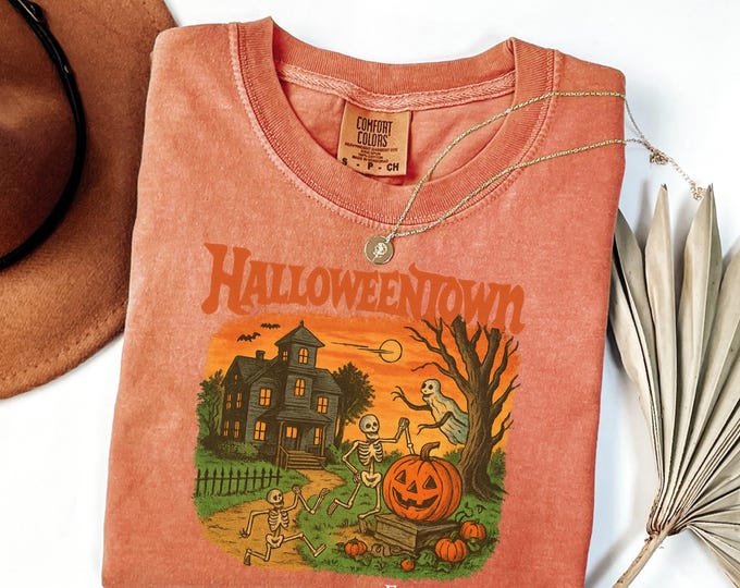 Comfort Colors® Halloweentown Est 1998 Shirt, Halloweentown University, Retro Halloweentown Tee, Fall Shirt, Halloween Tee, Funny Halloween
