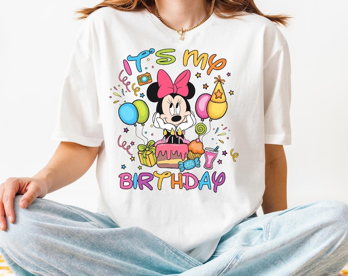 Disney Minnie It's My Birthday Sweatshirt, Disney Girls Trip Tee, Disney Birthday Trip, Disney Family Birthday Trip Tee, Magic Kingdom Shirt