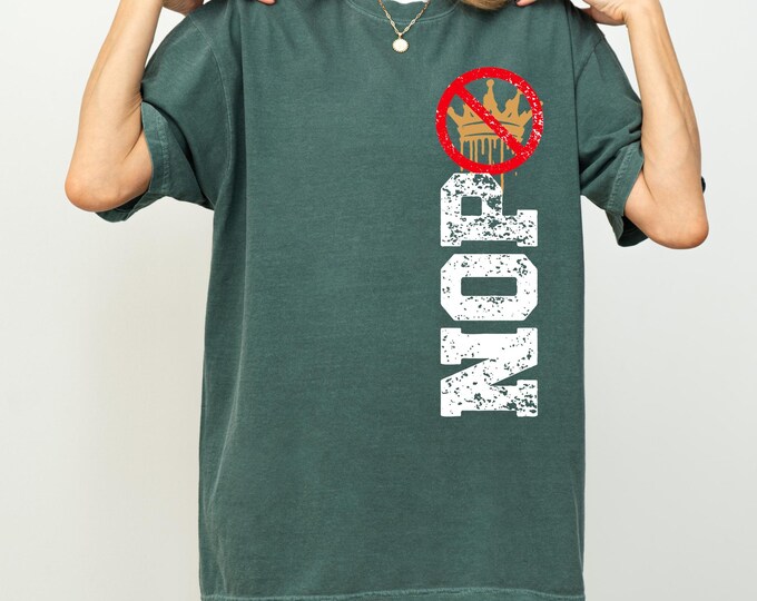 Comfort Colors® No Kings in America Shirt, Social Justice Shirt, Funny Political Peme, Democracy Shirt, Nope Shirt, Activist Tee