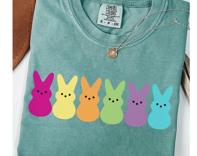 Comfort Colors® Easter Bunny Peeps Shirt, Easter Shirt, Cute Easter Gift, Womens Peeps Shirt, Happy Easter Bunny Shirt, Cute Bunny Shirt