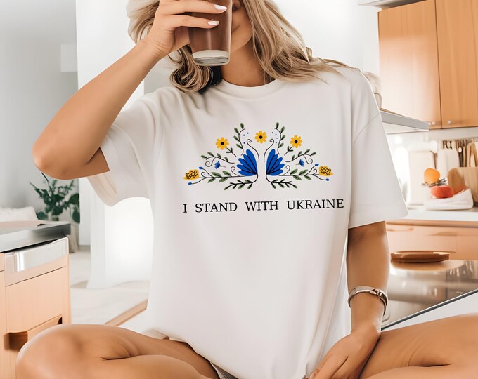 I Stand With Ukraine Shirt, Anti Trump Sweatshirt, Ukraine Support T-shirt, Activist Protest Tee, Liberal Democrat Shirt, Pro Ukraine Shirt