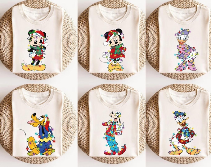 Custom Disney Christmas Shirt, Personalized 2025 Disney Christmas Shirt, Matching Family Disney Christmas Shirt, Disney Trip 2026 Christmas