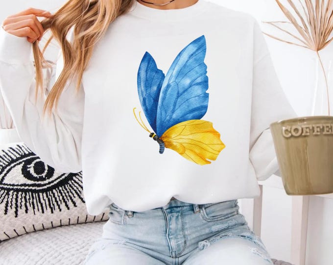 Ukraine Shirts for Women, Ukraine Shirt, Gifts for Ukrainian, Ukraine Crewneck Sweatshirt, Ukraine Flag Graphic Tees, Support Ukraine Outfit