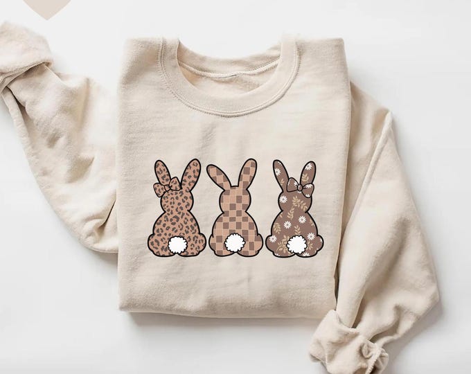Leopard Bunny Shirt, Easter Shirt, Leopard Easter Bunny Shirt For Woman, Toddler Easter Shirt, Easter Matching Shirt,Cute Easter Bunny Shirt