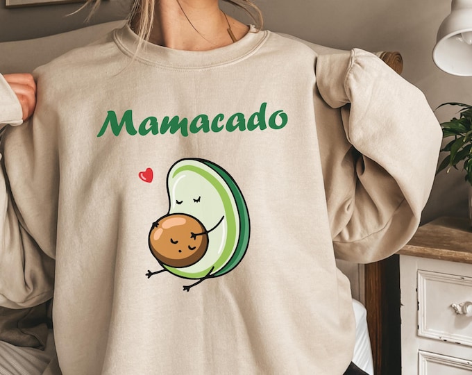 Mamacado Sweatshirt and Hoodie,Baby Announcement Shirt,New Mom Gift,Pregnancy Reveal Shirt,Maternity Shirts,Baby Shower Gift,Christmas Gifts