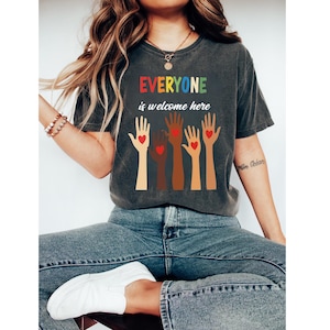 Idaho teacher shirt everyone is welcome here, inclusion and equality t shirt, protest and resist t shirt, idaho teacher t shirt