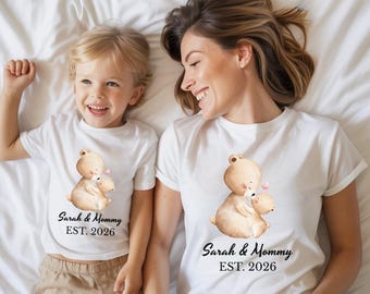 Personalised Matching Mummy and Mini Sweatshirts,1st Mother's Day ,Mothers Day gift, Adult and Child Matching,New Mum gift,Christmas Gifts