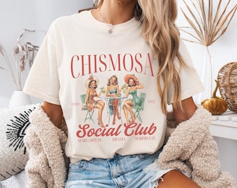 Latinamerikansk Chisme-tröja, mexikansk gåva, rolig t-shirt, latinamerikansk trendig retro mexikansk Margarita-café