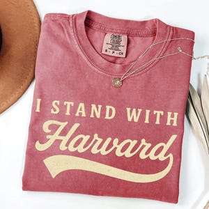 Comfort Colors® Support Harvard Resistance Shirt, I Stand With Harvard Tshirt, Hands Off Harvard Shirt, Anti Trump Shirt, Activist Shirt