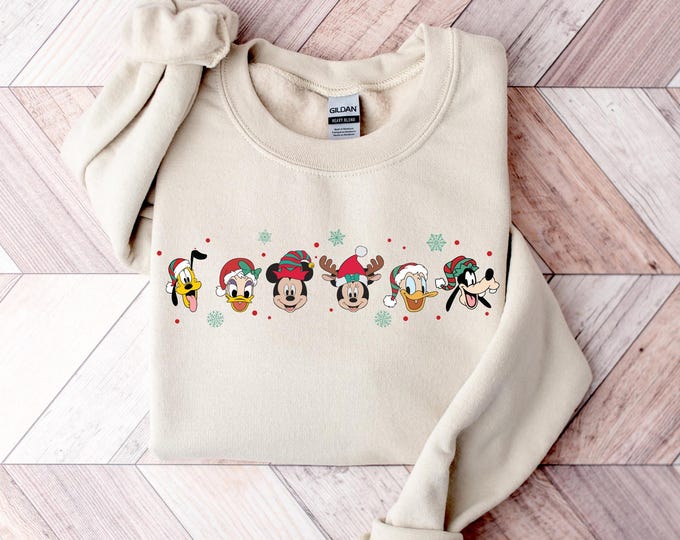 Mickey and Friends Christmas T-shirt,Disney Christmas Trip Tee,Mickey's Christmas Party 2025 Sweatshirt,Minnie Christmas Hoodie,Christmas