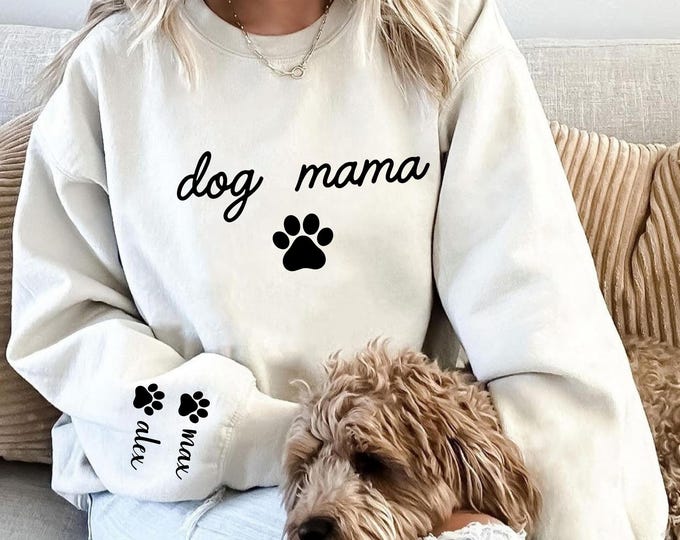 Dog Mom Sweatshirts - Custom Dog Mom Shirt,Dog Mom Shirts - Womens Sweatshirts - Dog Mom Tshirt - Dog Mom Gift,Dog Mom Tee,Christmas Gifts,