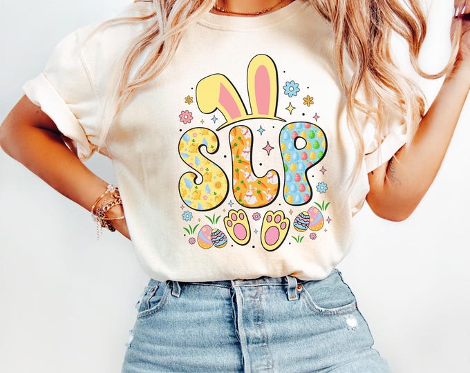 SLP Easter Shirt, Speech Pathologist Easter Shirt, Speech Bunny Shirt, Easter Speech Therapist Shirt, Pediatric Speech Pathologist Shirt