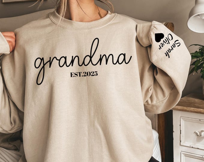 Personalize Mom Gift For Grandma shirt, Mothers Day Gift, Nana Sweatshirt, Tante Sweatshirt, Tia Sweatshirt,Mommy Sweatshirt,Christmas Gifts
