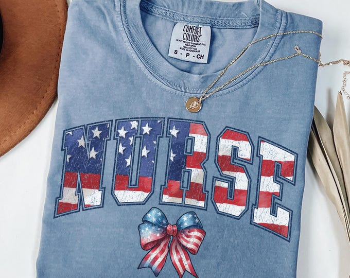 Patriotic Nurse Shirt,Nurse 4th Of July Shirt,Nurse Gift,American Nurse Shirt,Nurse Life Shirt,Memorial Day Gift ,American Christmas Gifts