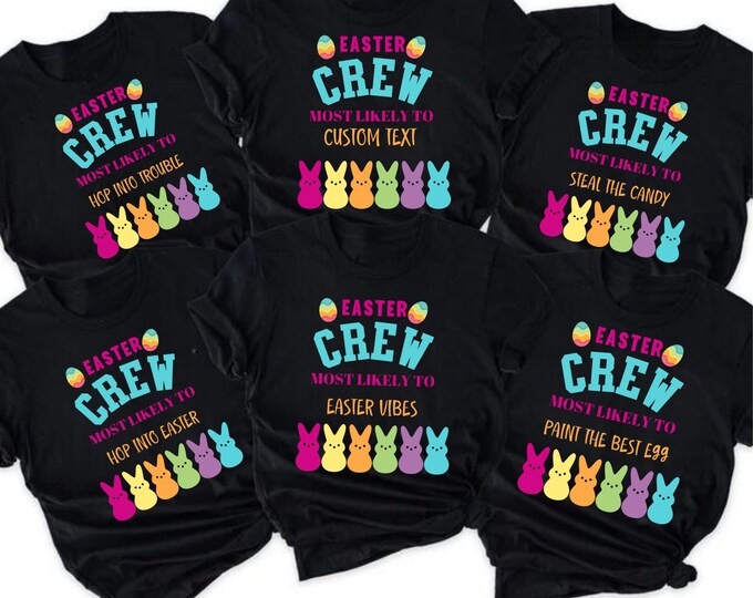 Happy Easter Custom Shirt, Cute Bunny Toddler T-Shirt, Easter Family Trip Shirt, Kids Easter Tee, Personalized Easter Shirt, Bunny Lover Tee