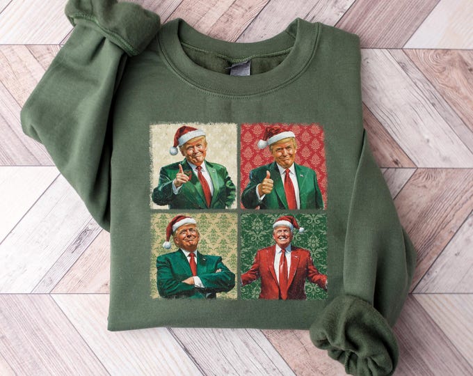 Donald Trump Christmas Sweatshirts,MAGA Trump Crewneck,2025 Trump Shirt,Funny Trump 202,Trump Shirt,Republican Gifts Tees,Trump Sweat