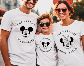 Disney Familie Shirts, Disneyworld Shirts Familie, Benutzerdefinierte Disney Charaktere Familie Sunglass Shirts, Personalisiert, Disney Familienshirts, Gigi
