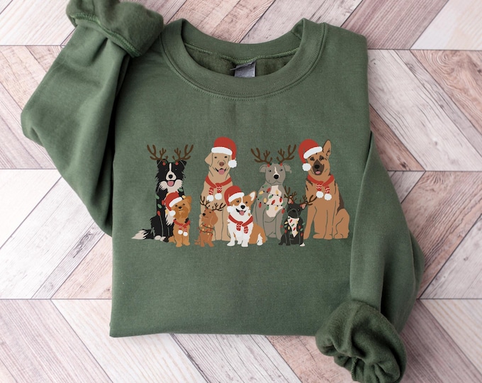 Christmas Dog Sweatshirt, Dog Owner Christmas Gift, Dog Christmas Sweatshirt, Christmas Sweater, Holiday Sweater, Christmas Shirt, Dog Gift