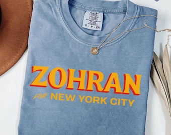 Zohran Tee, Zohran for Mayor, Zohran Mamdani, Vote Zohran for Mayor, Rank Zohran for Mayor, Zohran Shirt, Progressive Shirt, Zohran 2026