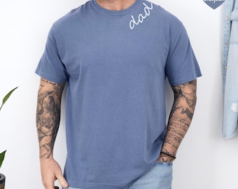 Comfort Colors® Personalized Dad Shirt With Kids Names. Dad Tshirt, Dad Shirt, Gift for Dad, Dad Tee, Dad with Kids Names.