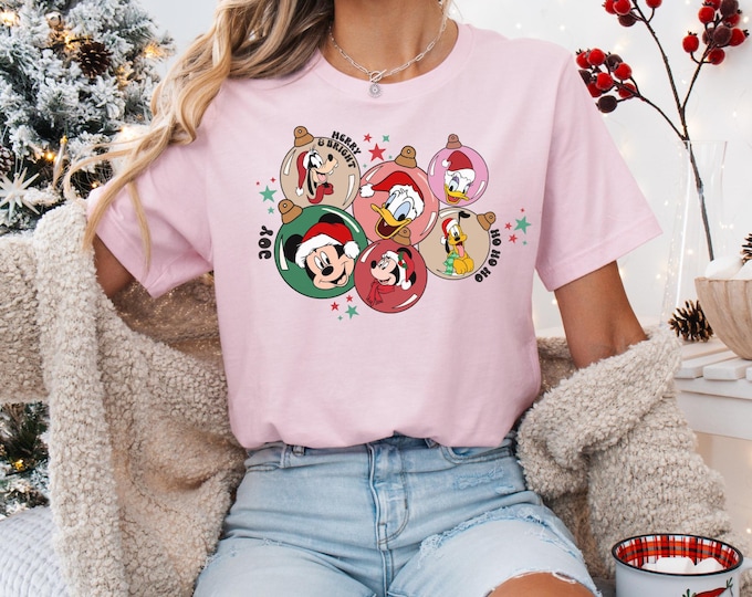 Disney Merry Christmas Shirt, Disneyland holiday Shirt, Mickey and Minnie Christmas Sweatshirt, Disney Tshirt For Holiday