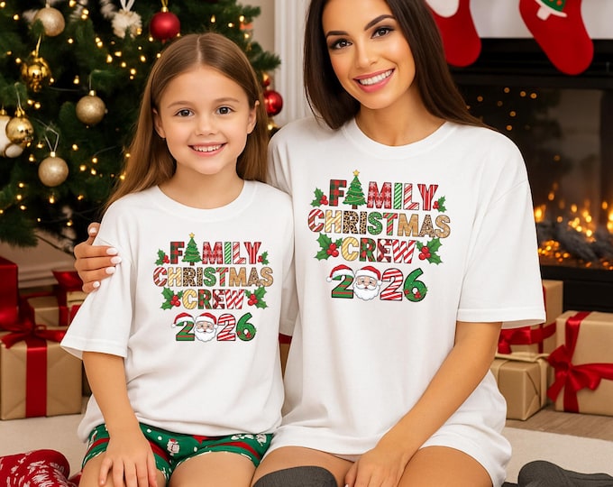 Family Matching Christmas Tshirt, Christmas Crew 2026 Shirt, Family Christmas 2026 Shirt, Christmas crew matching shirts,