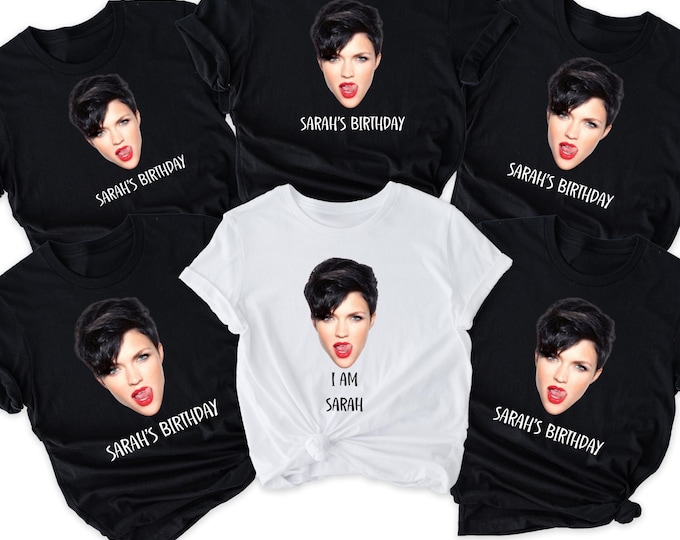 Custom Face Birthday Shirt, Funny Birthday Matching Shirt, Face Shirt, Custom Photo Shirt, Birthday Photo Shirt, Birthday Party Group Shirt