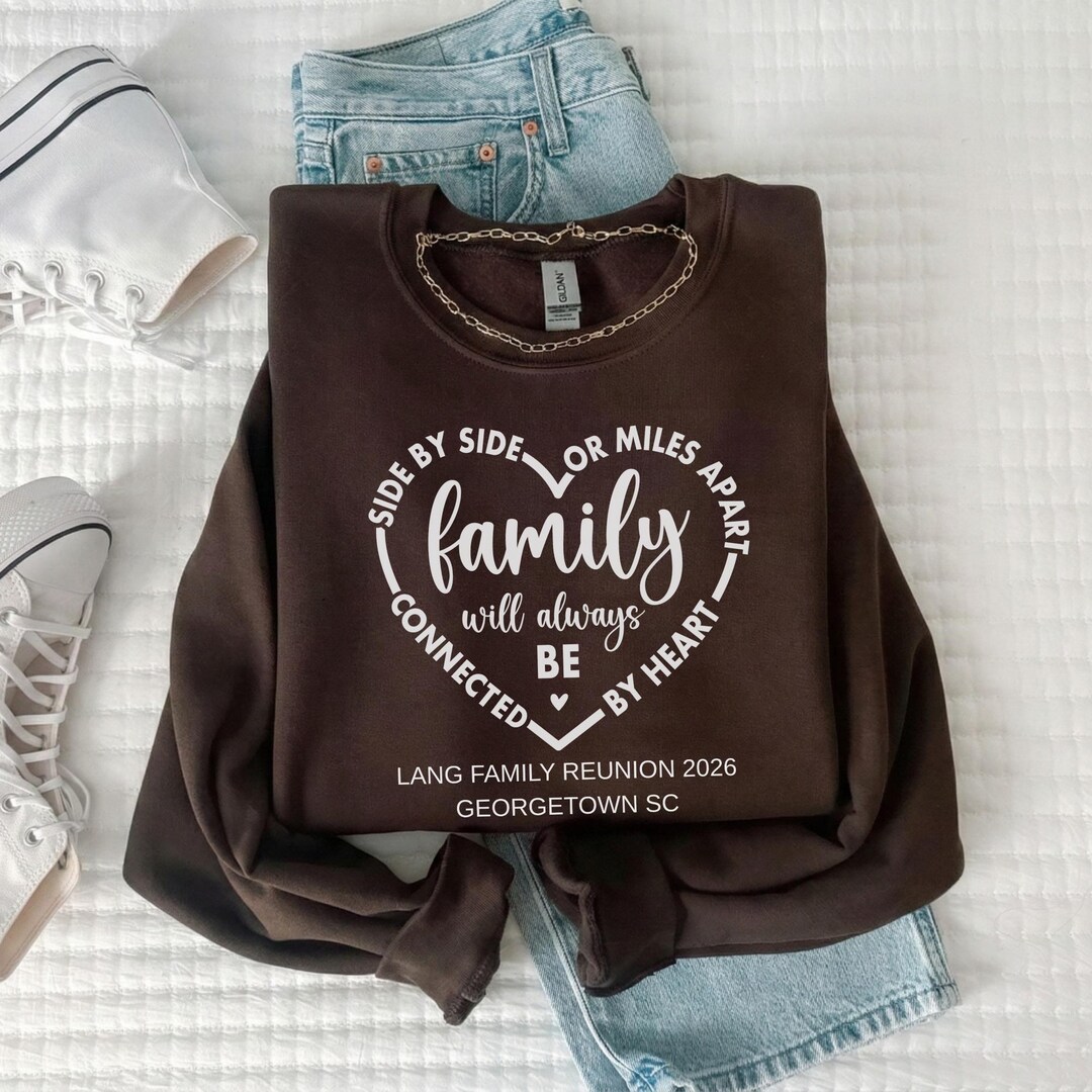 Side by Side Miles Apart Family Shirt With Custom Name and Destination ...